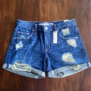 Lovers + Friends Denim Cuffed Shorts, NWT!